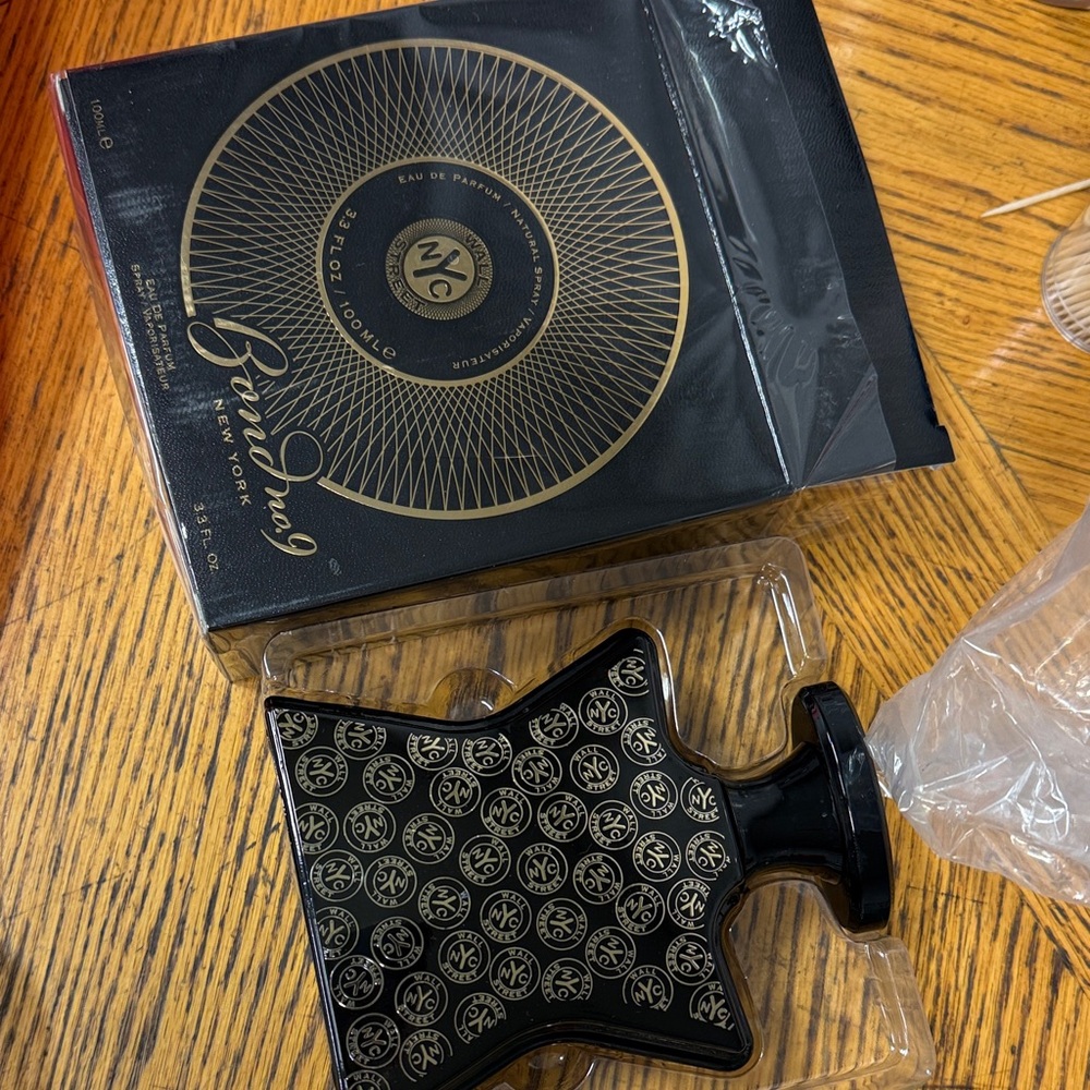 Black and Gold Perfume Bottle
